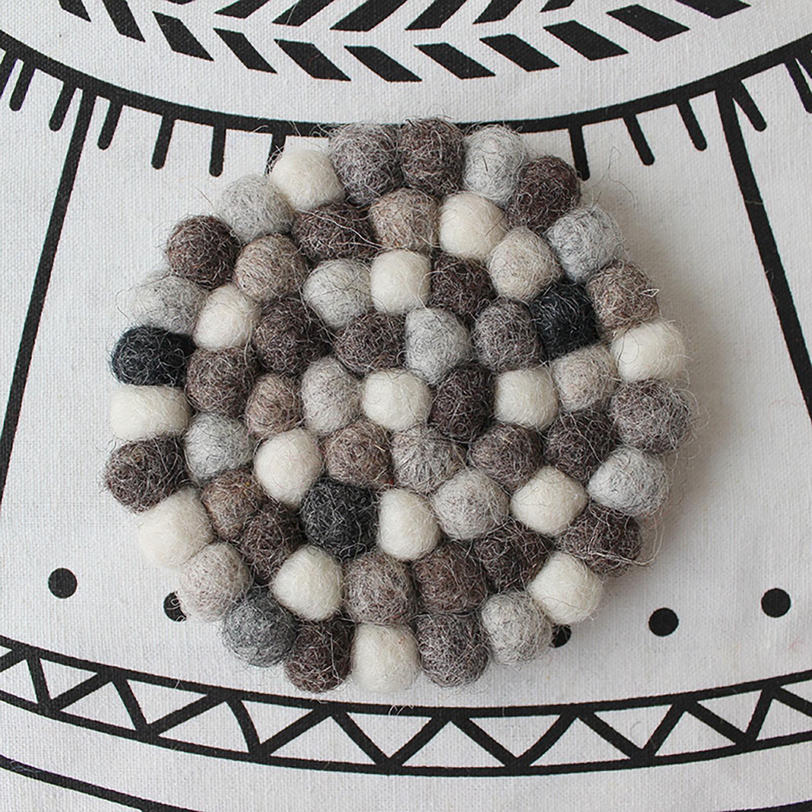 

-Ball- Set, -, Wool -, Felted-, -, Tea-, Gift For Her, Holiday Gift C