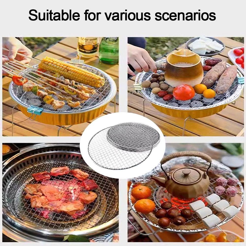 Round Wire Net Disposable BBQ Roasting Rack New Baking Cooling Rack
