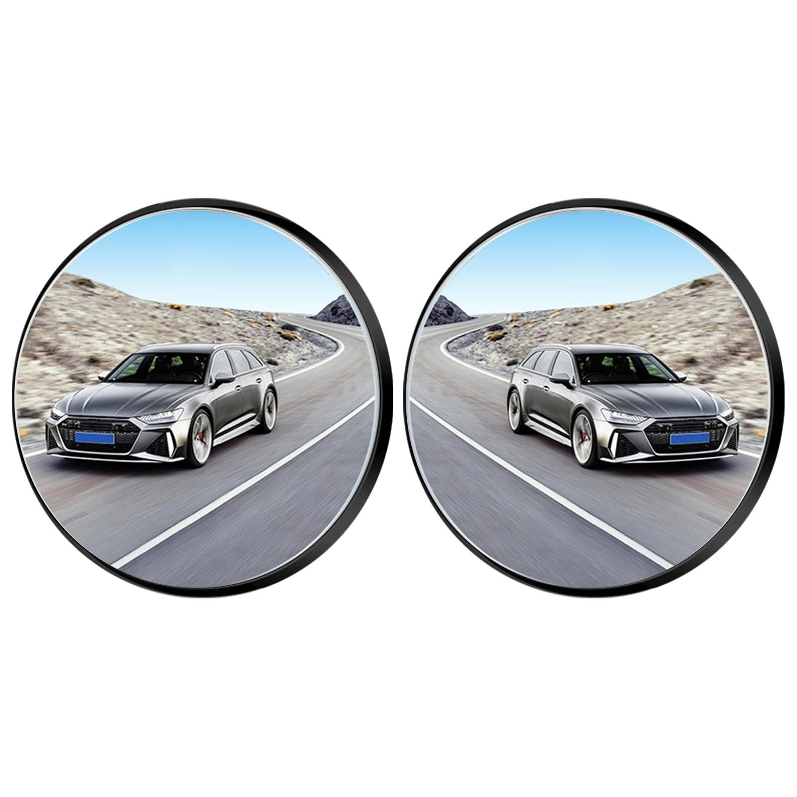 2pcs Blind Spot Car Mirror, Universal Blind Spot Car Convex See description чёрный