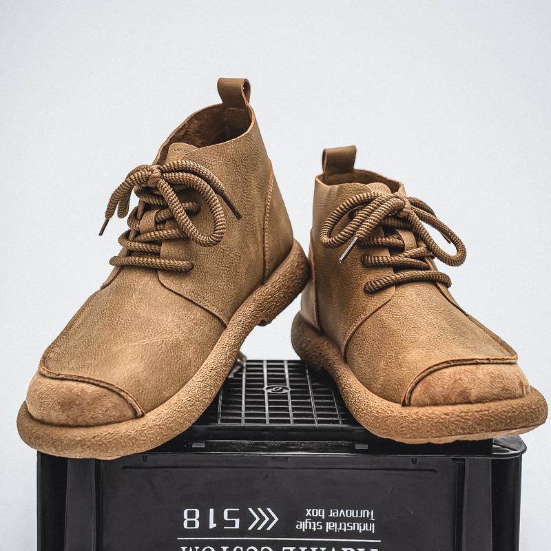 Velké retro boty Martin Britské ležérní retro niche vysoké boty
