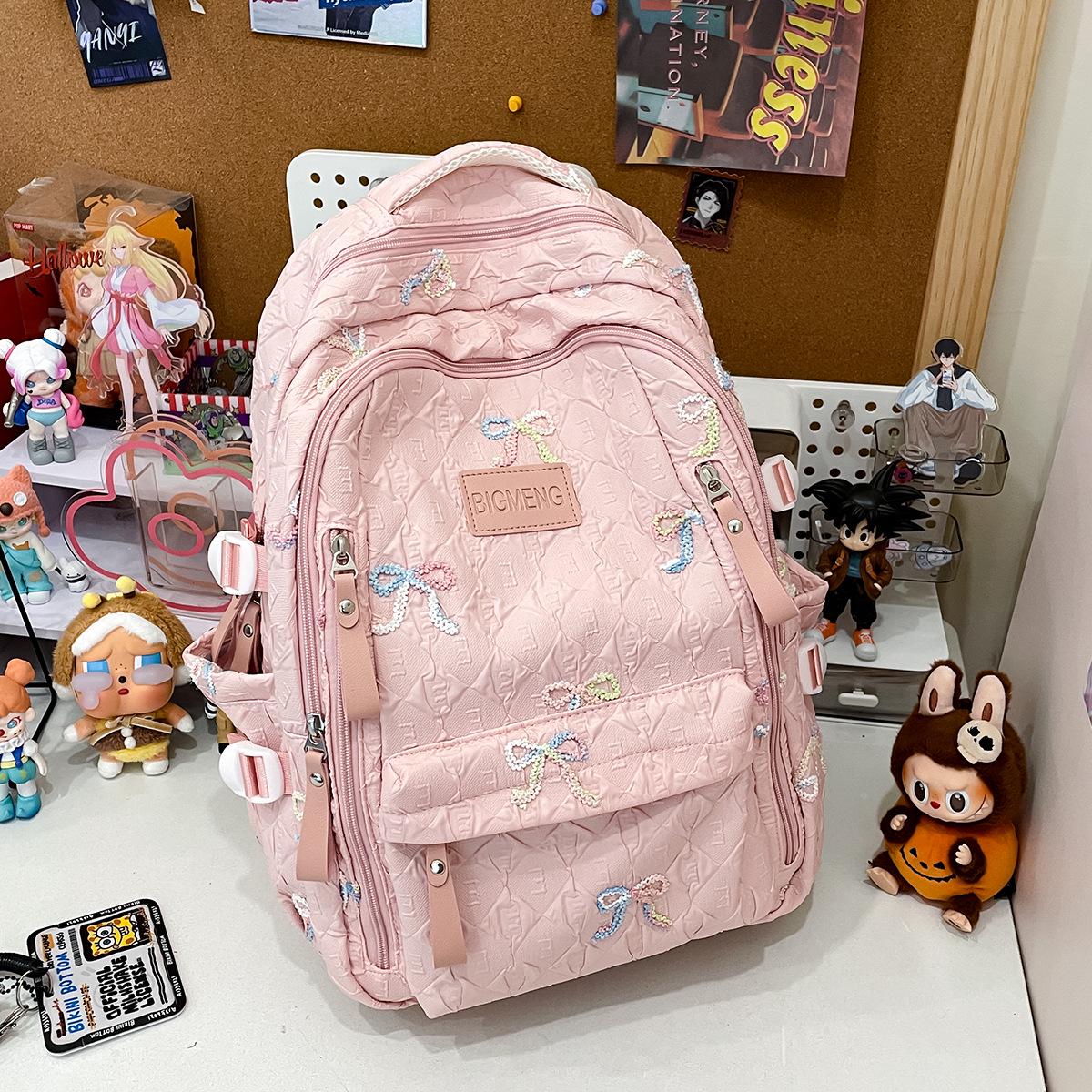 

Versatile Large-Capacity Nylon School Backpack for Japanese Elementary Students 31x14x44 cm