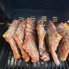 BBQ Rib Rack Non Stick Barbecue Rib Holder Steak Grill Rack Outdoor BBQ Meat Roasting Rack Grill Cooking Tool