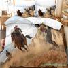 Gioco Red Dead Redemption Copripiumino Federa Set Biancheria da Letto Ragazzo Ragazza Decorazione Camera da Letto Regalo per Bambini Singolo Matrimoniale