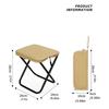 Solid Color Portable Zipper Campstool Ultra-light Outdoor Picnic Bench Compact Camp Chair  Hiking