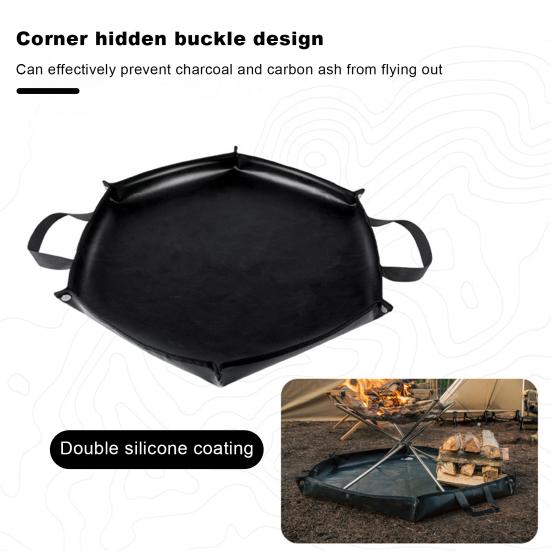 Covor ignifug Tampă rezistentă la foc cu mâner Rezistent la temperaturi înalte Tampă ignifugă din silicon pe două fețe