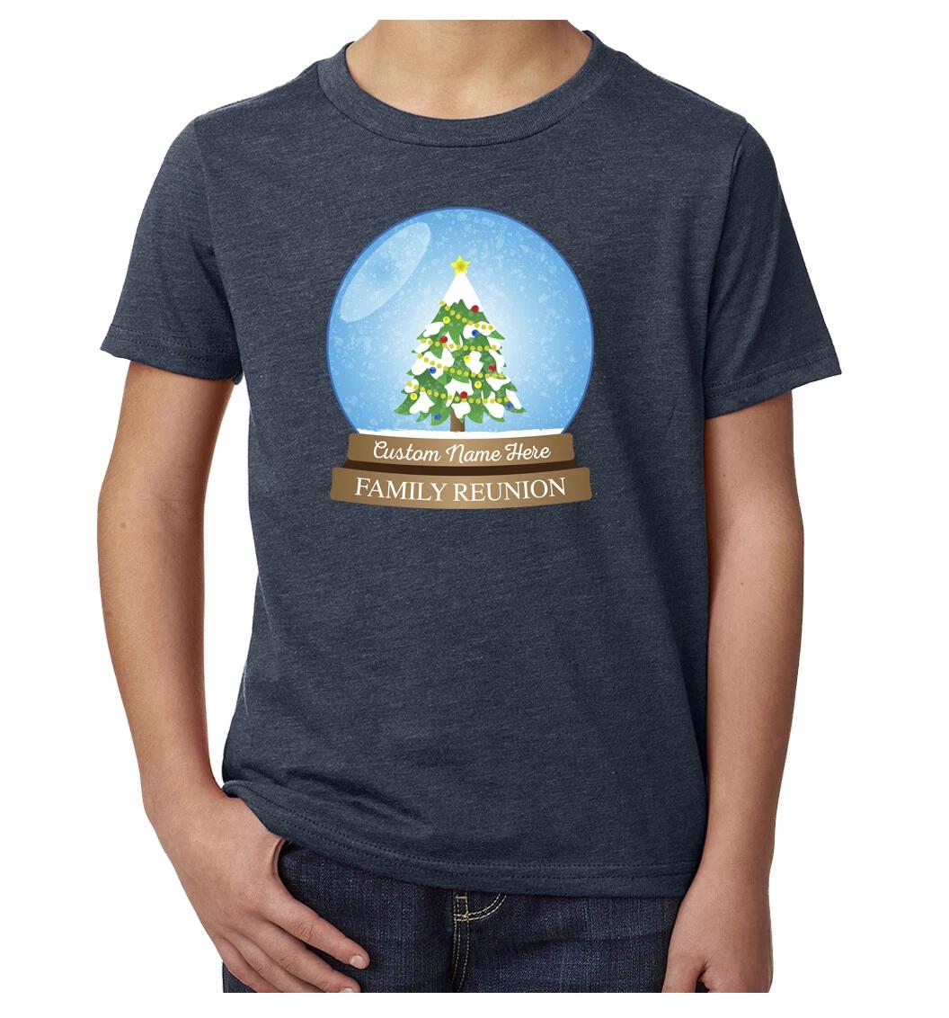 Snowglobe with custom name -Family Reunion youth T-Shirts 2XL
