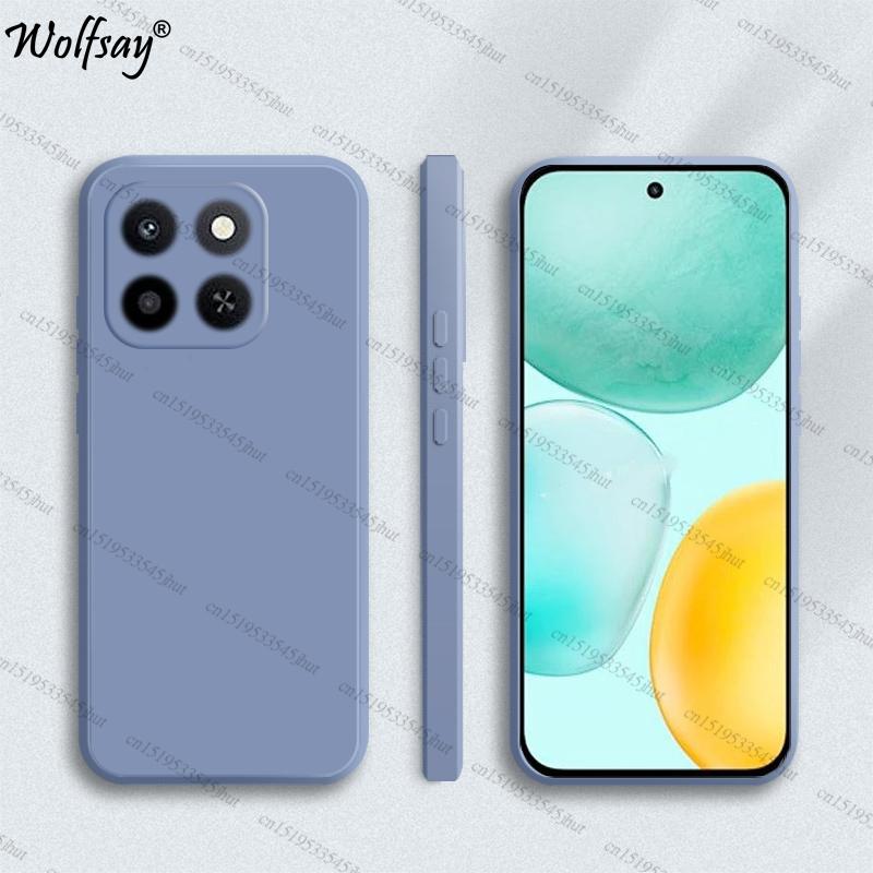 Case For Honor X6C Case Shockproof Soft TPU Original Liquid Silicone Back Case For Honor X6C Cover For Honor X6C Funda 6.61 inch