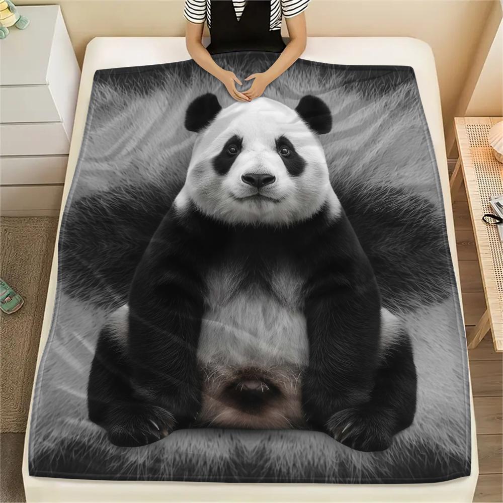 1Pc Cartoon Print Flannel Blanket, High Quality Comfortable for All Seasons, Home Decor, Warmth and Comfort, Perfect for Christmas Birthday Gift