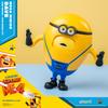 Minions Despicable Me 4 Mega Dave Action Figure with Hidden 6 Interchangeable Facial Minion Model Gift for Kids Ages 8 and Up Toy, 4.7-inch Pocket,