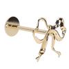 Bow Curtain Tiebacks Metal Wall Mounted Modern Decorative Bow Curtain Holdbacks for Living Room Bedroom Gold 2PCS