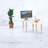 1Set 1:12 Dollhouse Triangle Coffee Table Computer Desk Tea Table Home Decor Toy