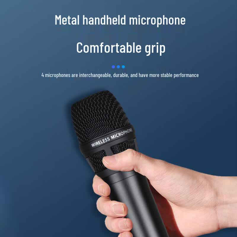 HDCON HT-D840S4 UHF Wireless 4-Handheld Microphone System (CN version)