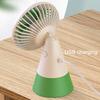 Portable Desk Fan Single Speed USB Rechargeable Mini Table Fan 90 Degree Rotation Quiet Cooling Fan for Home Office Bedroom Dorm