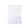 4 Rows Of 16-Grid Boxes, Desktop Transparent Finishing Box, Nail Art Jewelry Anti-Oxidation Plastic Sealing Box, Separate Packaging Box