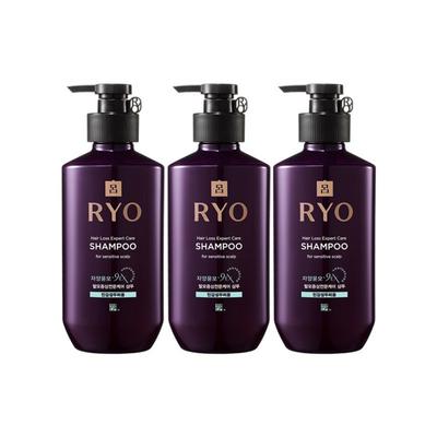 Ryo Jayangyunmo Šampon pro péči o příznaky vypadávání vlasů pro citlivou pokožku hlavy, 400 ml, 3 ks.