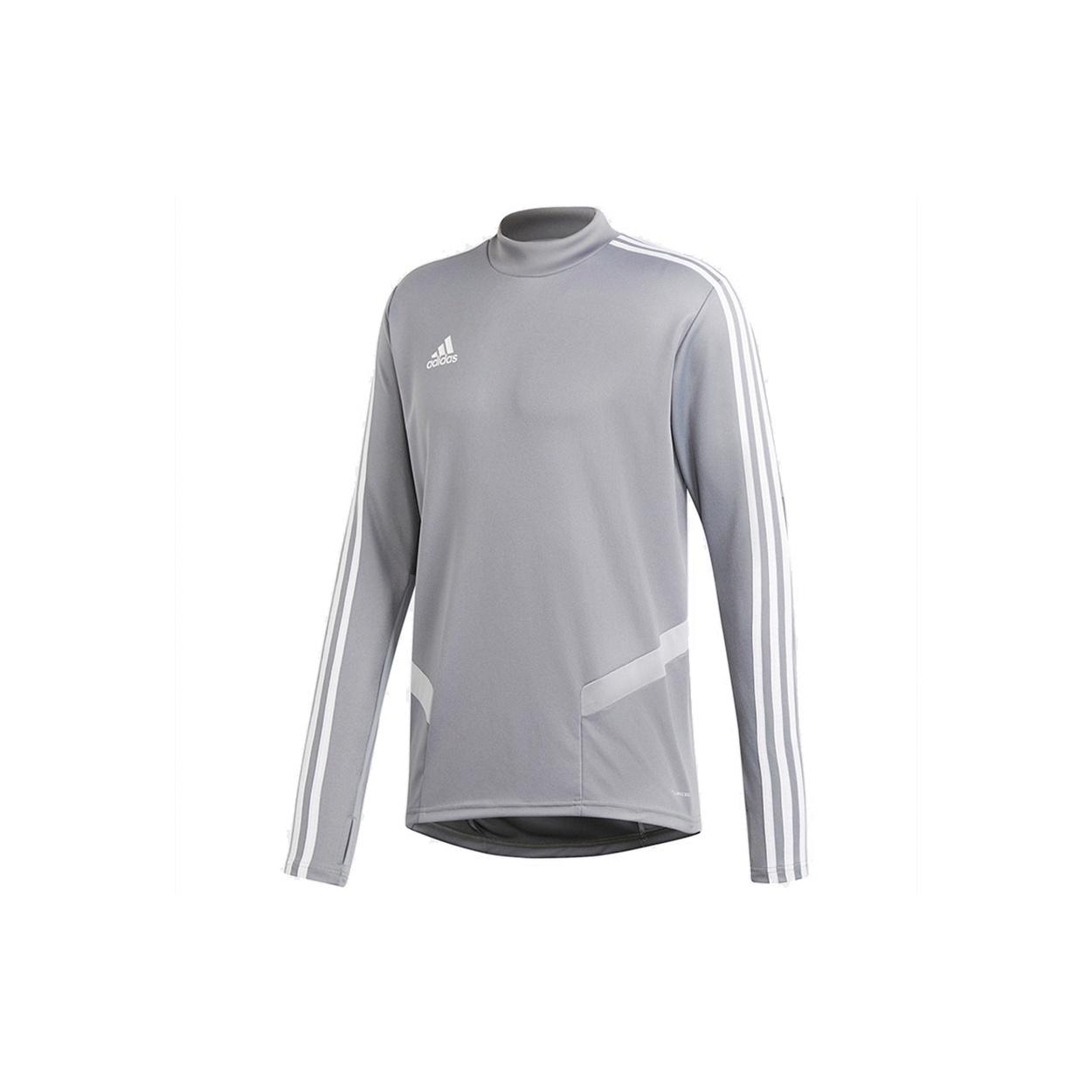 adidas Tiro19 Tr Top Soccer/Football Athleisure Casual Sports Quick Dry Breathable Long Sleeves Gray Men s DW4801 XS