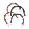 2Pcs 10.5/12Cm Plastic Bag Handle Handbags Replace Faux Bamboo Handles Woven-Bag Purse Frame Kiss Clasp Diy Bags Accessories