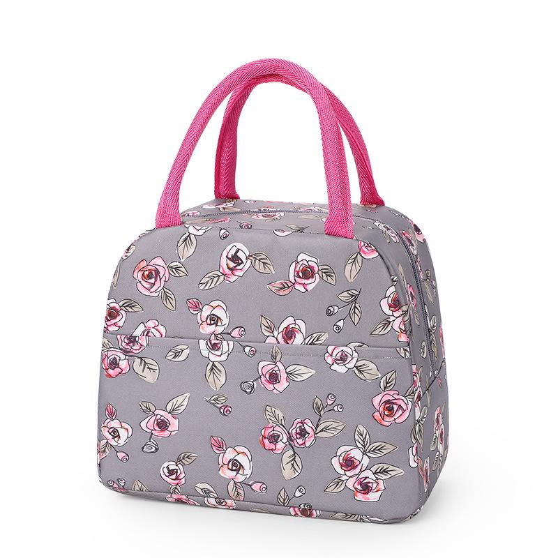 Insulated Large Capacity Bento Lunch Bag - Thick Oxford Cloth with Aluminum Foil Lining