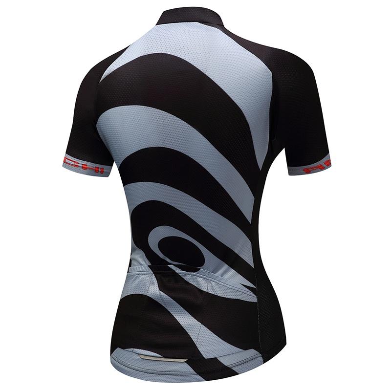 Summer Short Riding Bicycle Cycling Clothing Set Women Sport Jerseys Suits Black Bib Pants
