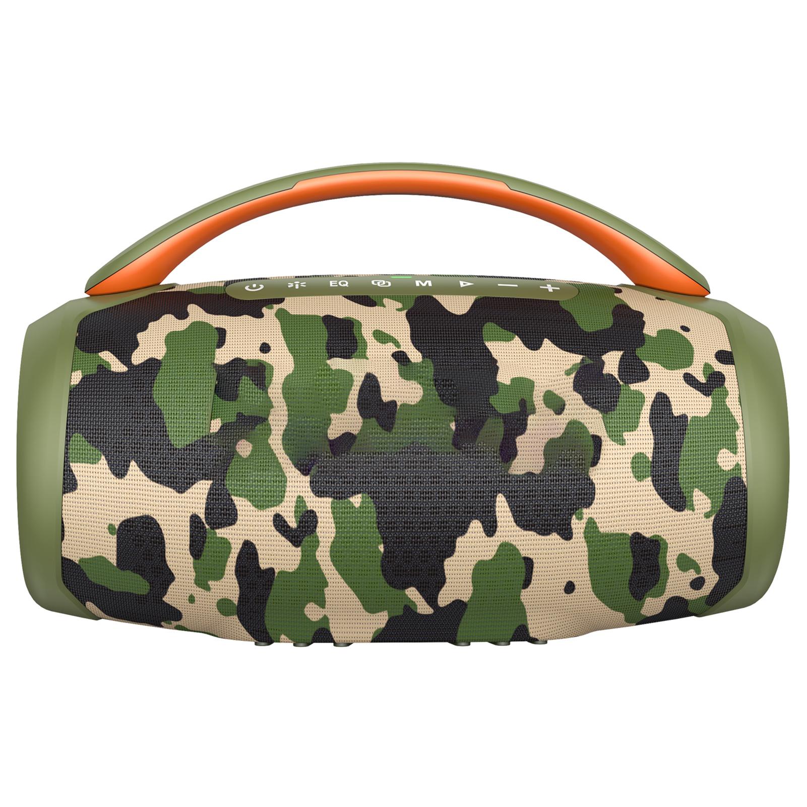 

60W Portable BT Speaker, Powerful Subwoofer, 8000mAh Rechargeable Battery, RGB Lights, Deep Bass Sound Box, IPX6 Desert camouflage color