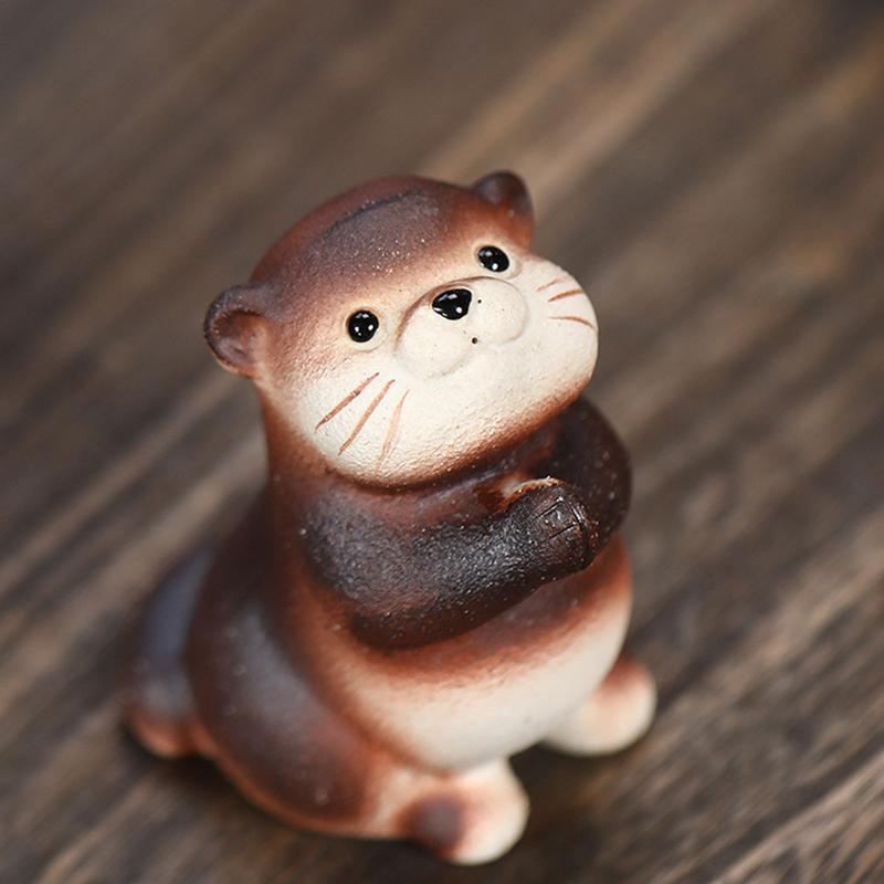 Маленькое Животное Чайный Питомец Глиняный Чайный Питомец Китайский Набор для Чайной Церемонии Кунг-Фу Статуэтка Животного Домашний Декор Чайные Аксессуары United States