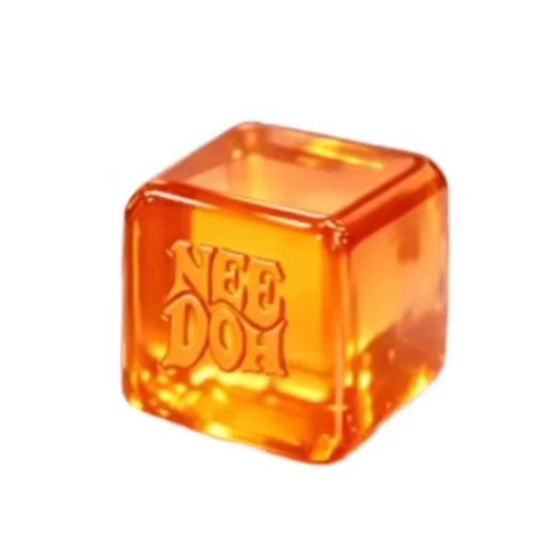 Schylling Needoh Nice Cube Sensory Squishy Stress Relief Fidget Toy Anti Anxiety Squeeze Toy For Kids Adults Focus Toy