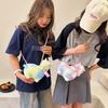 Alpaca Plush Crossbody Bag with Bow for Girls