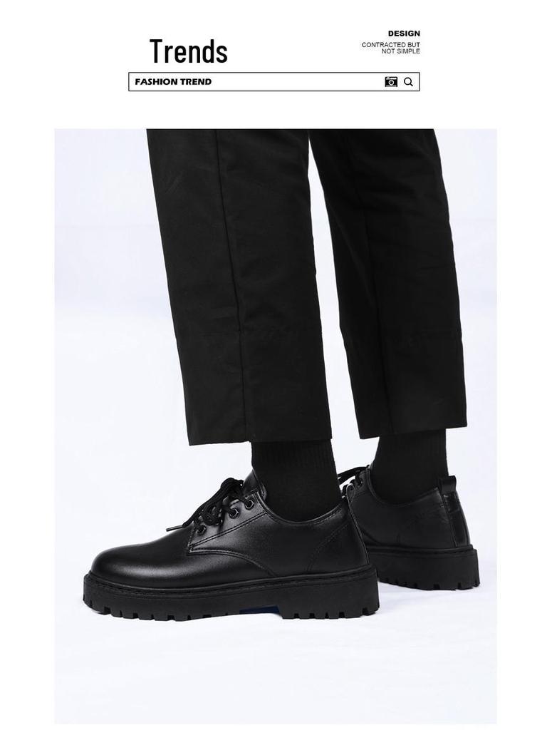 Herren Herbst 2024 Lässige Business Lederschuhe: Trendige wasserdichte Martin Boots im britischen Stil