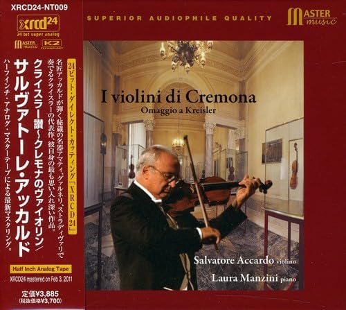 CD SALVATORE ACCARDO Cremonese Violin Dedicated to Kre XRCD24NT009 Master Music 2011 Japan Classical Used