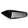 Front Upper Bumper Grille For 2015-18 Ford Focus S SE RS Gloss Black Honeycomb