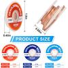 3pcs Solder Wick Braid with Flux, Upgrade Desoldering Wick (0.08/0.1/0.12in, 10ft Each) No Clean Low Residue Soldering Wick, Coated Braid for