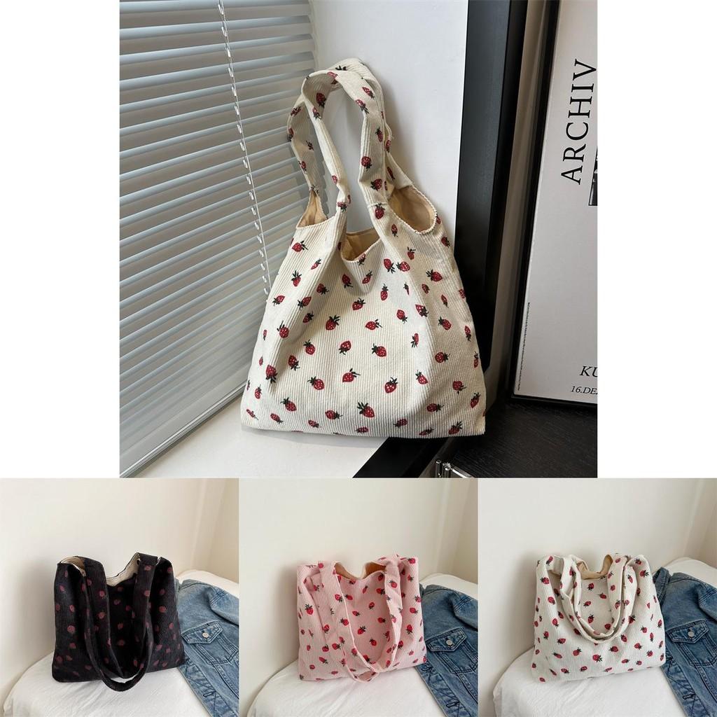 Large Capacity Fashionable Tote Bag For Summer Casual Street Style Available In Black Pink And White