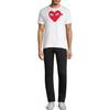 Comme des Garçons PLAY COMME Des GARCONS PLAY SS25 Blue Eyes Red Heart T-Shirt 'White' Men's AX-T086-051-1