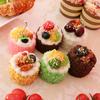 6Pcs Artificial Mixed Sprinkle Cake Model Realistic Food Cupcake Bread,Home Staging Equipment Crafts
