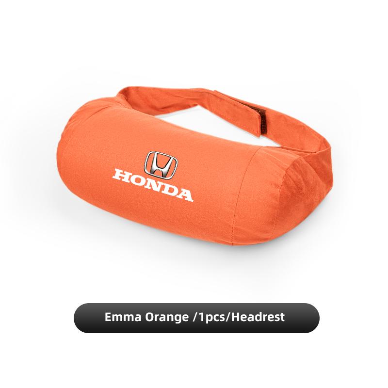 Car Neck Support Pillow Waist Pillow Auto Logo Seat Headrest For Honda Civic Accord Crosstour Spirior Odyssey Avancier UR-V CR-Z