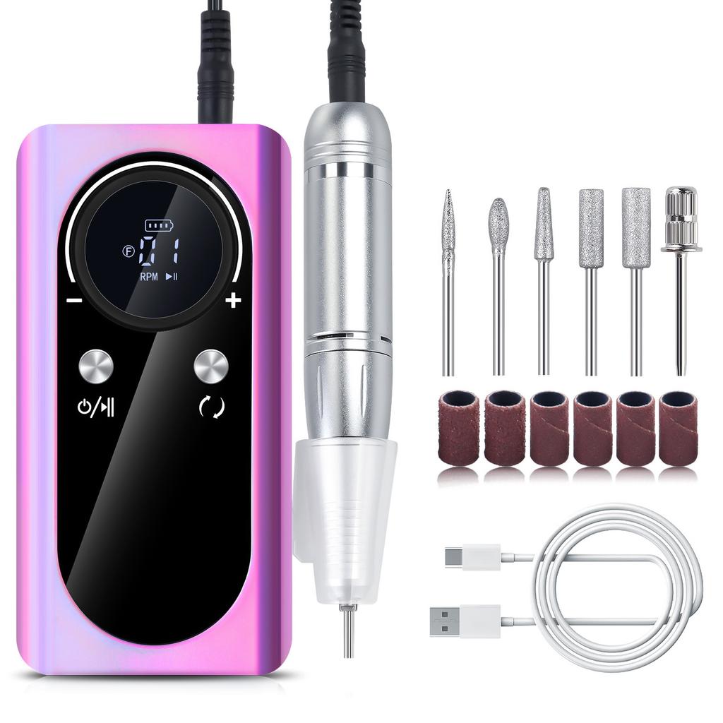 45000RPM Nail Drill with Nail Drill Bits Low Noise Electric Nail Drill Machine