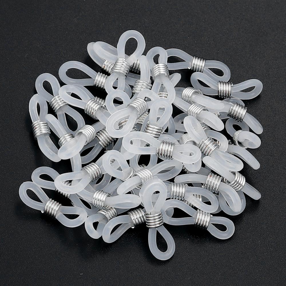 50pcs/Lot Eyeglass Chain Ends Eyeglasses Spectacles Chain Glasses Retainer Ends Rope Sunglasses Cord Holder Strap Loop Connector