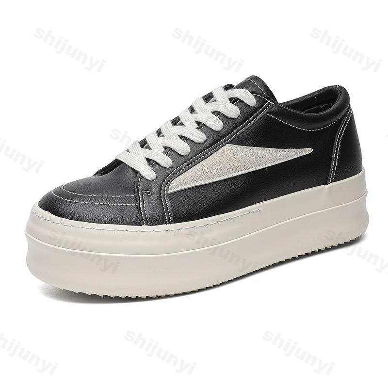 Fashion 2025 Spring New Niche Design Fashion Thick Soled Height Increasing Flat Shoes Low Top Sports Leisure Lightweight Chunky sneakers