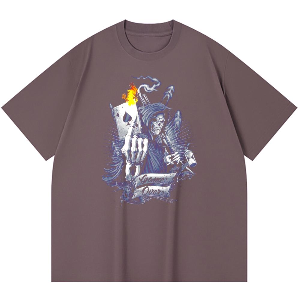 230 g/m² 100% Baumwolle Heavy Metal T-Shirt Rockband Beliebte Musik Druck Unisex Schweres Baumwoll-T-Shirt