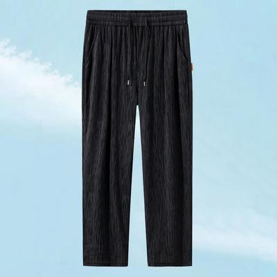 Mote Oversize Bukser for Menn i Store Størrelser 4XL-10XL Sommerklær Streetwear Elastisk Midje Lange Bukser
