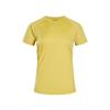 Konturowy Oddychający T-shirt z Krótkim Rękawem i Okrągłym Dekoltem Damski Top C26180