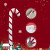 1 Stück PVC aufblasbarer Weihnachtsmann-Stock festlicher aufblasbarer Zuckerstangen-Dekoration bunter Weihnachtsanhänger Schmuck