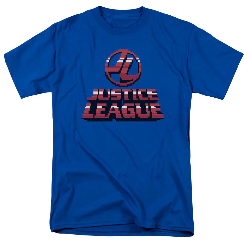 

Justice League Of America 8 Bit Justice League Of America Mens T Shirt Royal Blu S