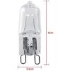 Fafeicy Home Lamp Bulb, 10Pcs G9 Base Halogen Light Bulb 120V 40W Lighting Replacement Home Warm White Bright