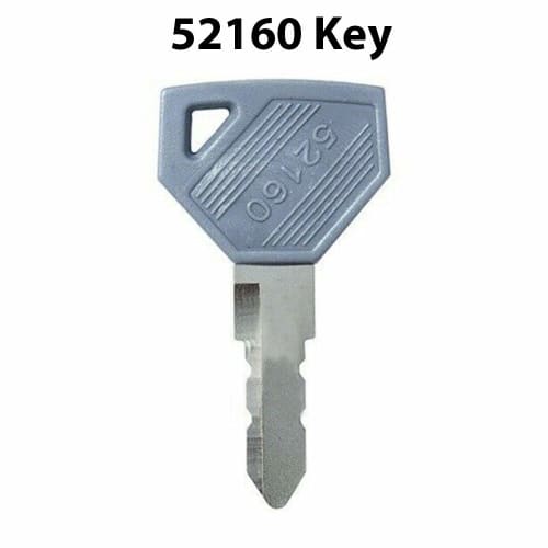 BAAQII Set of 2 52160 Keys, Ignition Keys for Excavators, Compatible with Yanmar