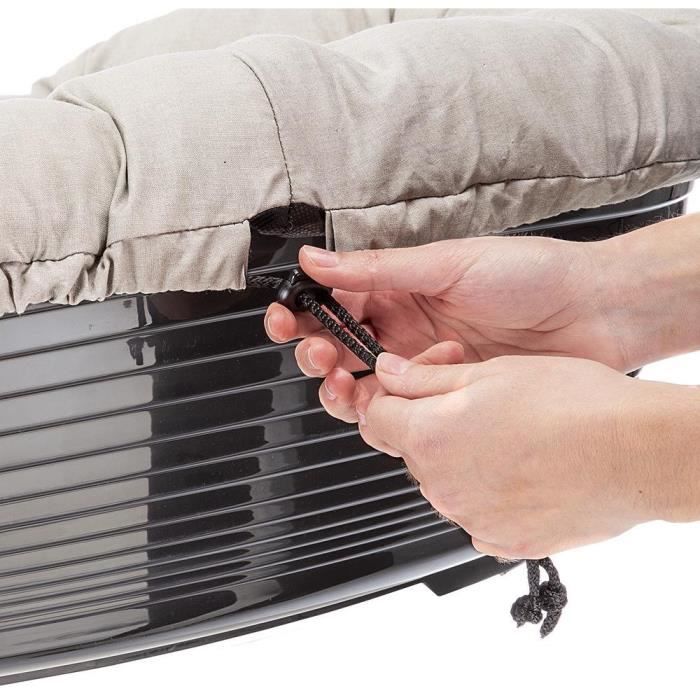 Panier Corbeille Coussin Gris - Taille M - 64 X 48 X 25 Cm - FERPLAST