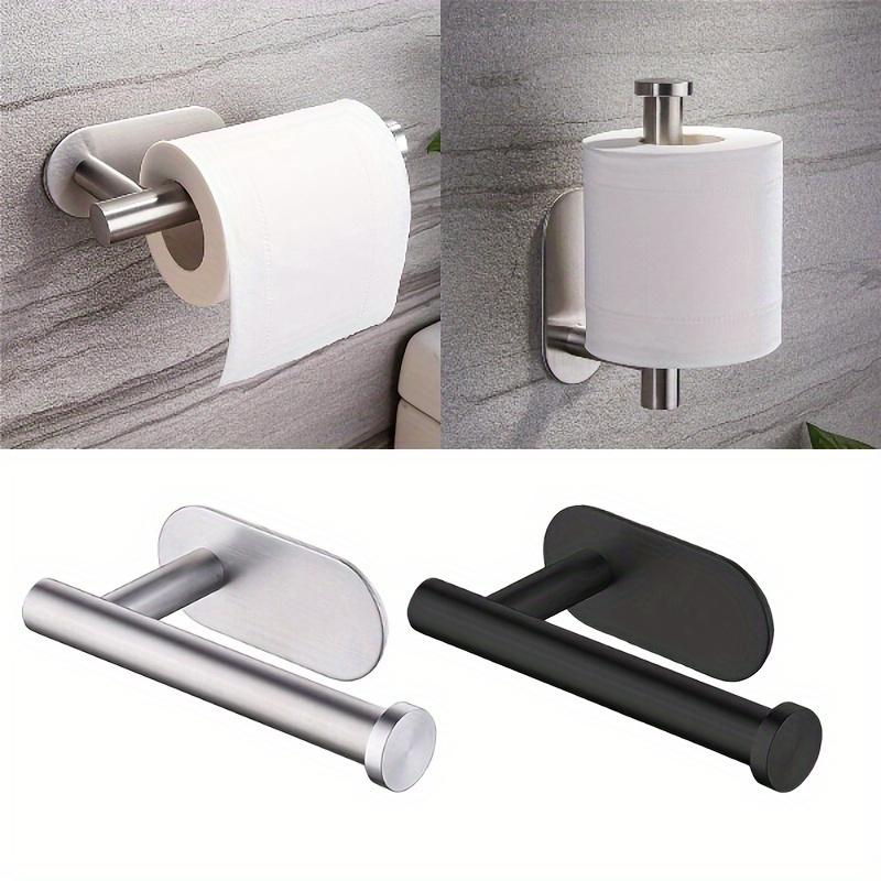 No Drilling Toilet Paper Holder 201 Stainless Steel Self Adhesive Wall Mount Tissue Towel Roll Dispenser for Bathroom Kitchen