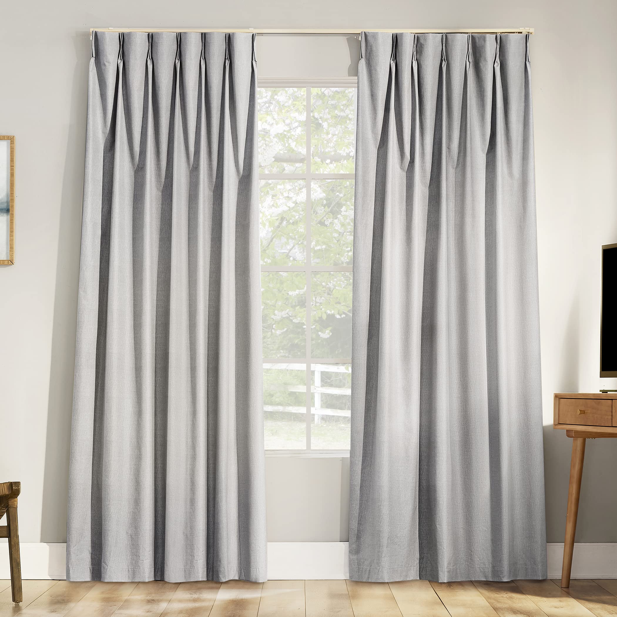 

Sun Zero Columbia 1st Class Blackout Thermal Noise Однотонные 100 x 178 2 Для Спальни и Гостиной Шторы от Нового Импорта из США от Шторы, Серый, серый