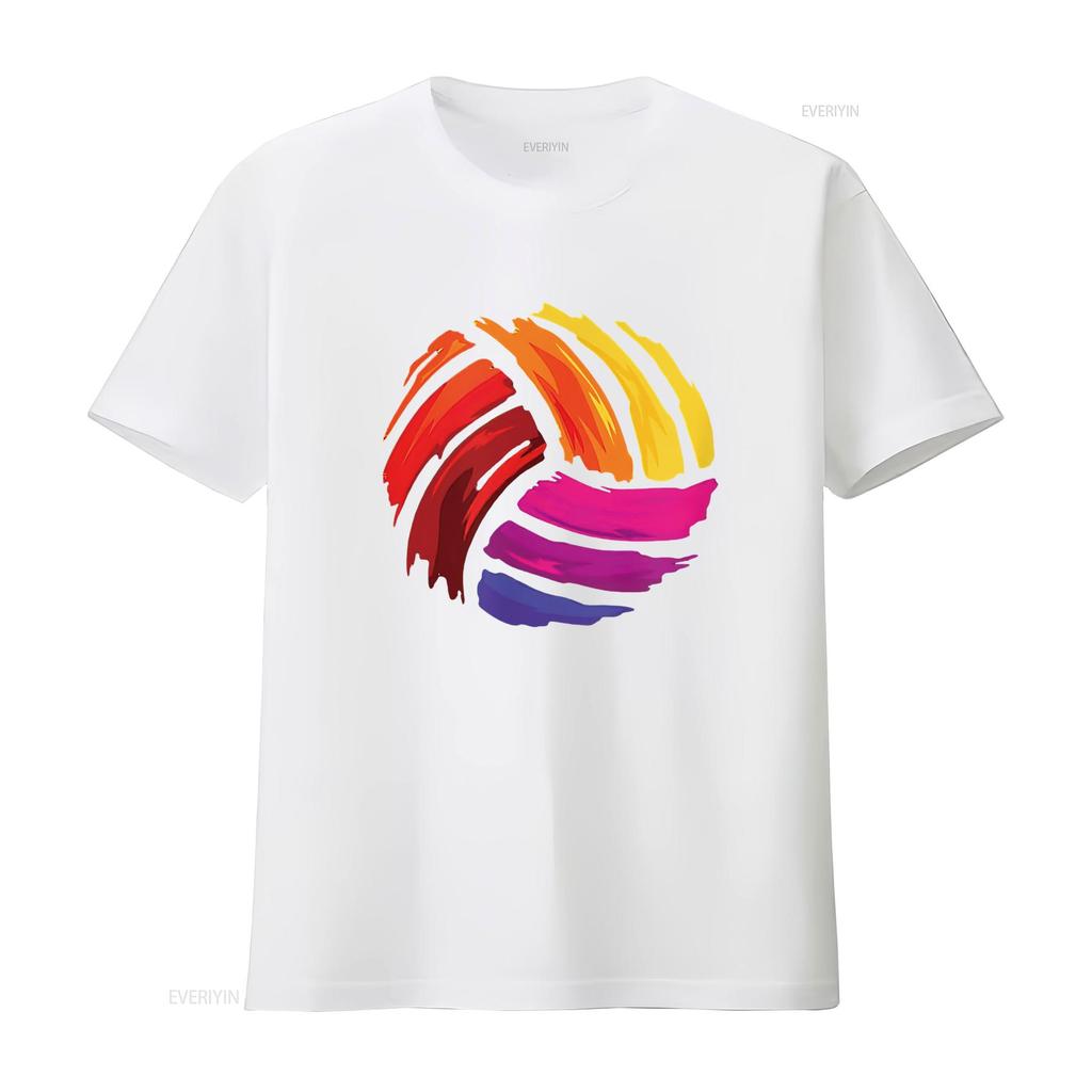 Damen Volleyball T-Shirt vintage gewaschen Unisex Top für den Alltag grafisch Dehnbar Vielseitig Bequem Atmungsaktiv Weich