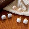 Small Cube-shaped Pearl Stud Earrings - Exquisite Earrings That Are Perfect for Any Occasion In The Hot Summer Season.